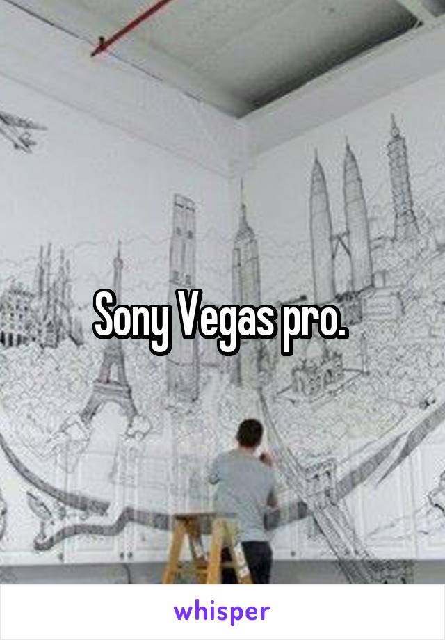 Sony Vegas pro. 