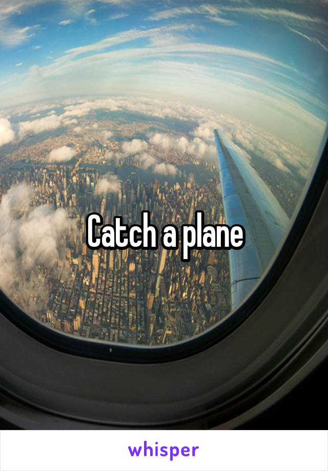 Catch a plane