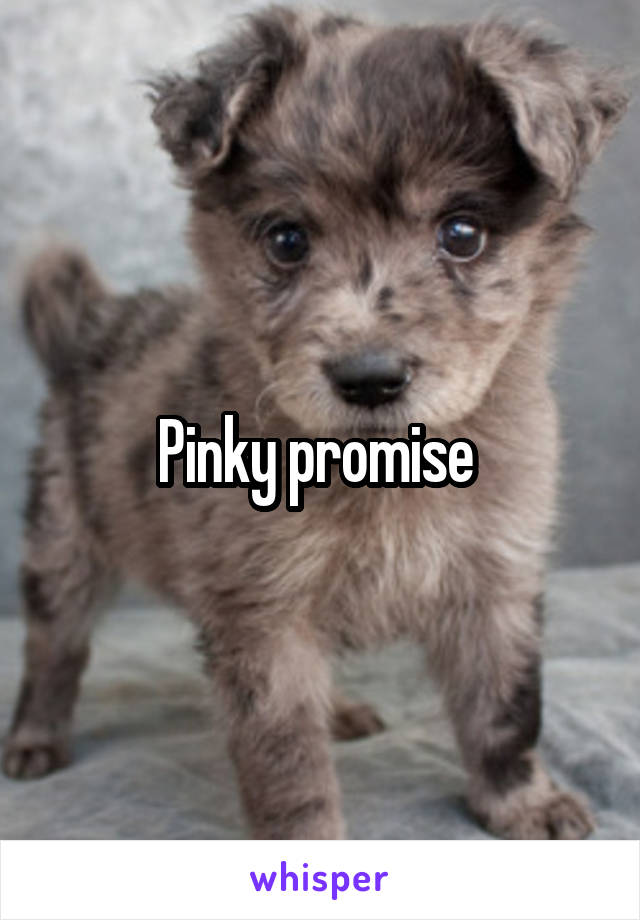Pinky promise 
