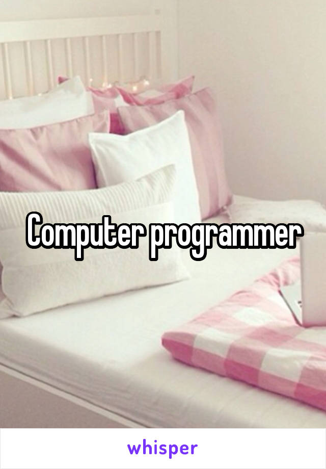 Computer programmer