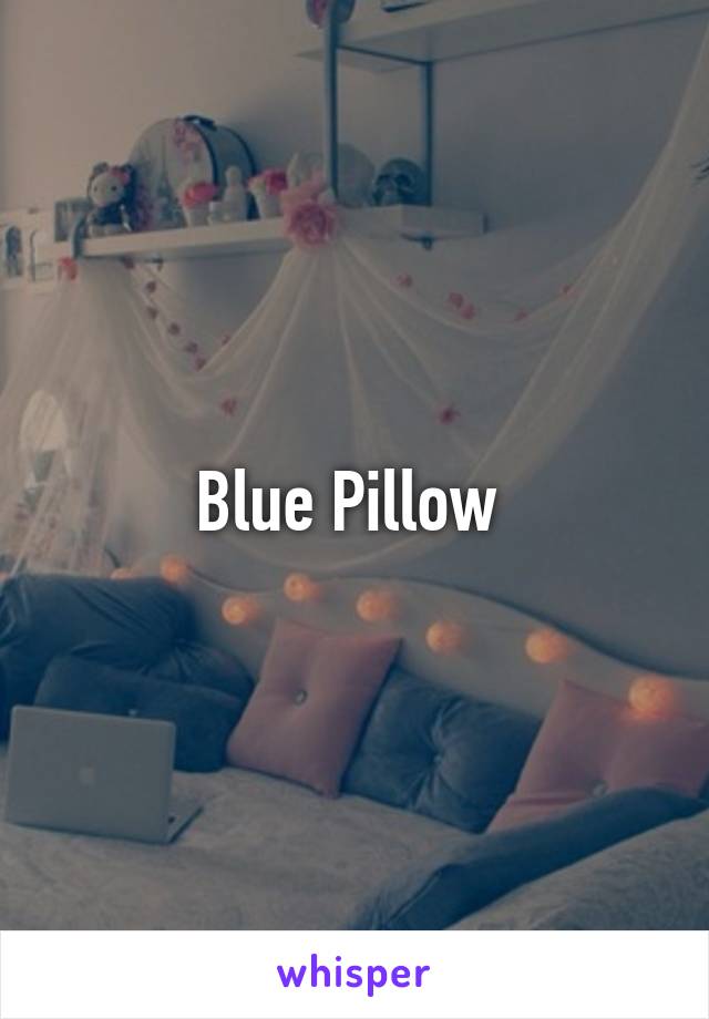 Blue Pillow 