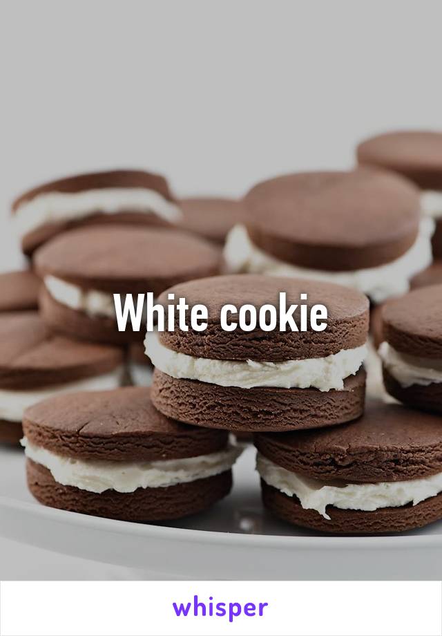 White cookie