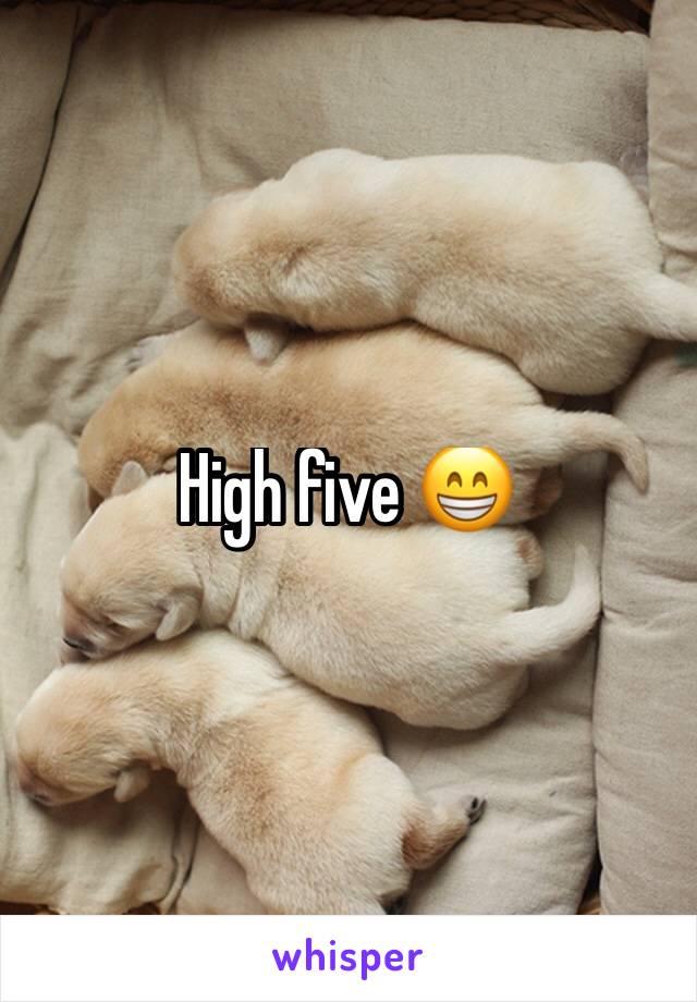 High five 😁