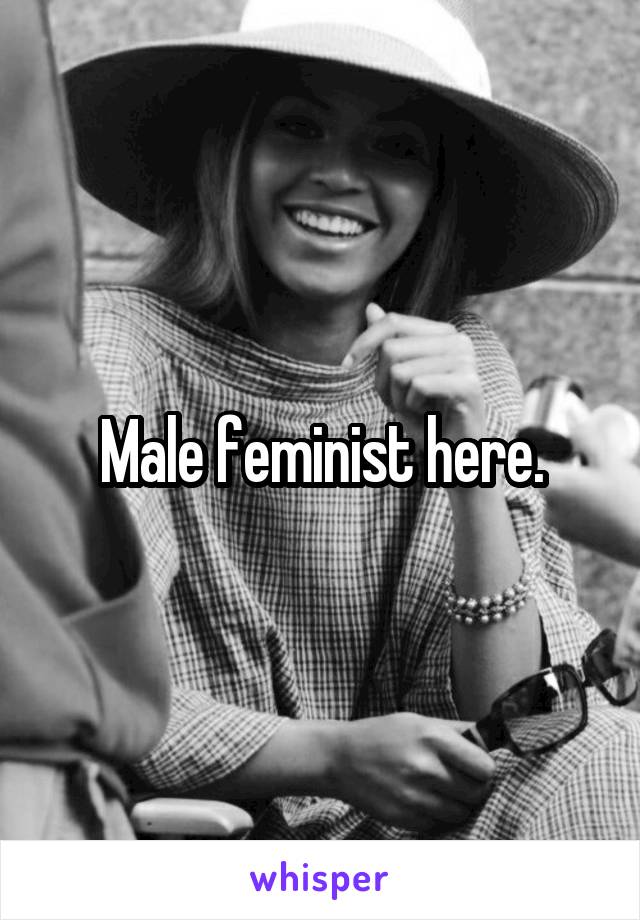Male feminist here.
