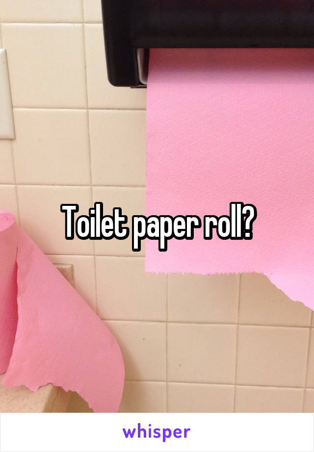 Toilet paper roll?