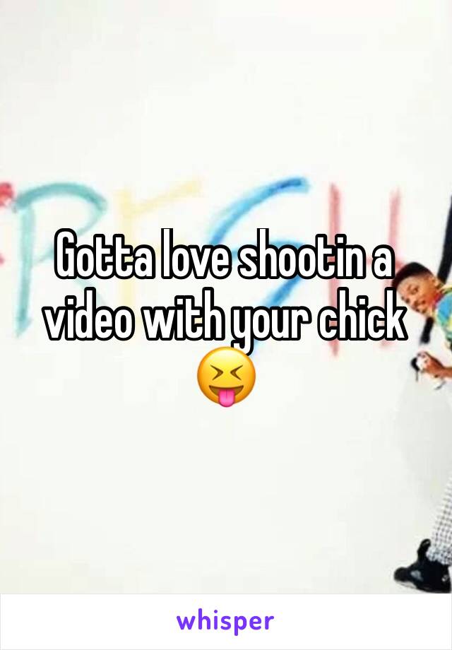 Gotta love shootin a video with your chick 😝
