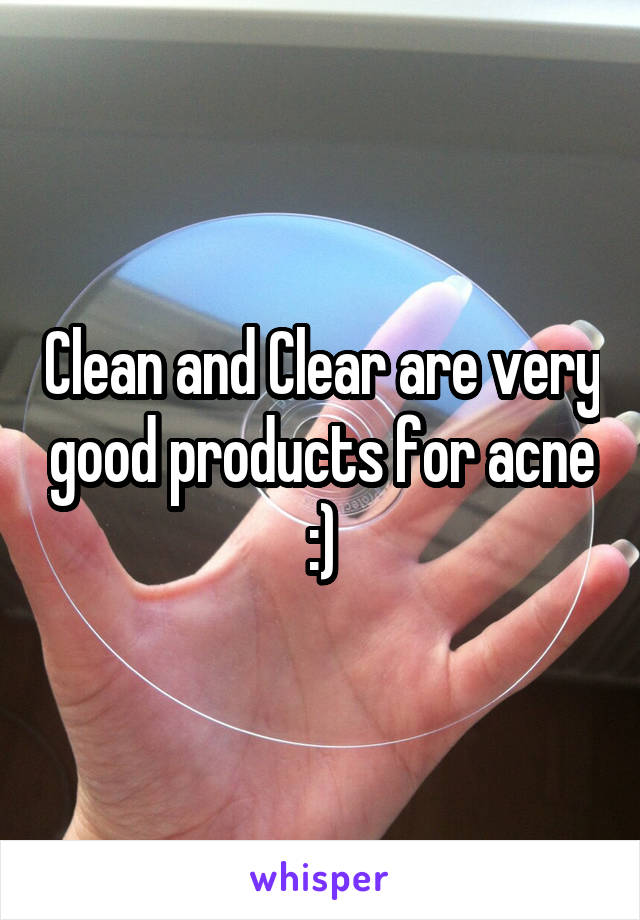 Clean and Clear are very good products for acne :)