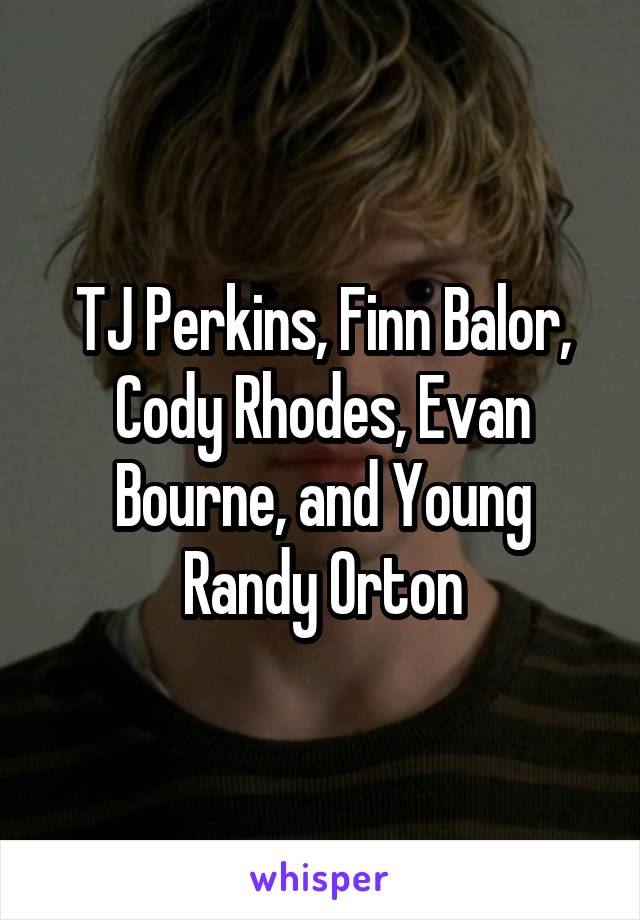 TJ Perkins, Finn Balor, Cody Rhodes, Evan Bourne, and Young Randy Orton