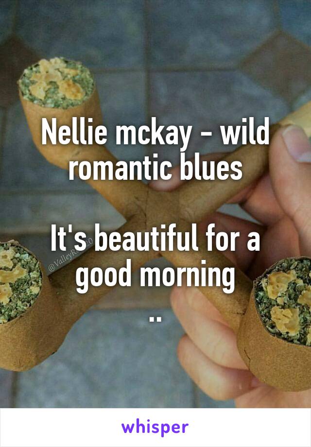 Nellie mckay - wild romantic blues

It's beautiful for a good morning
..