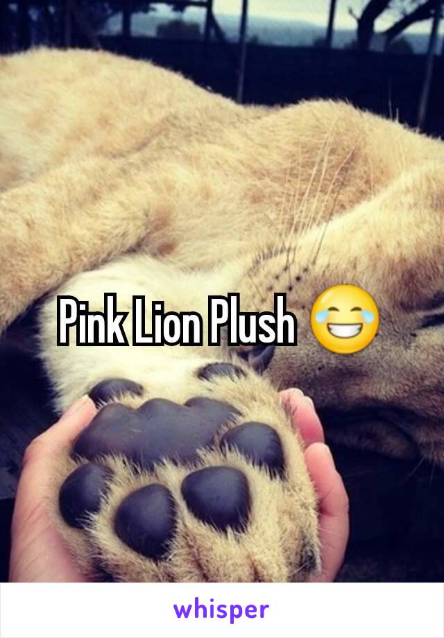 Pink Lion Plush 😂