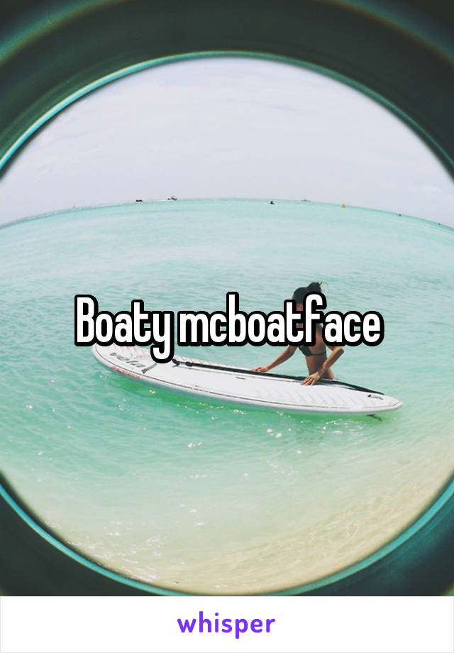Boaty mcboatface