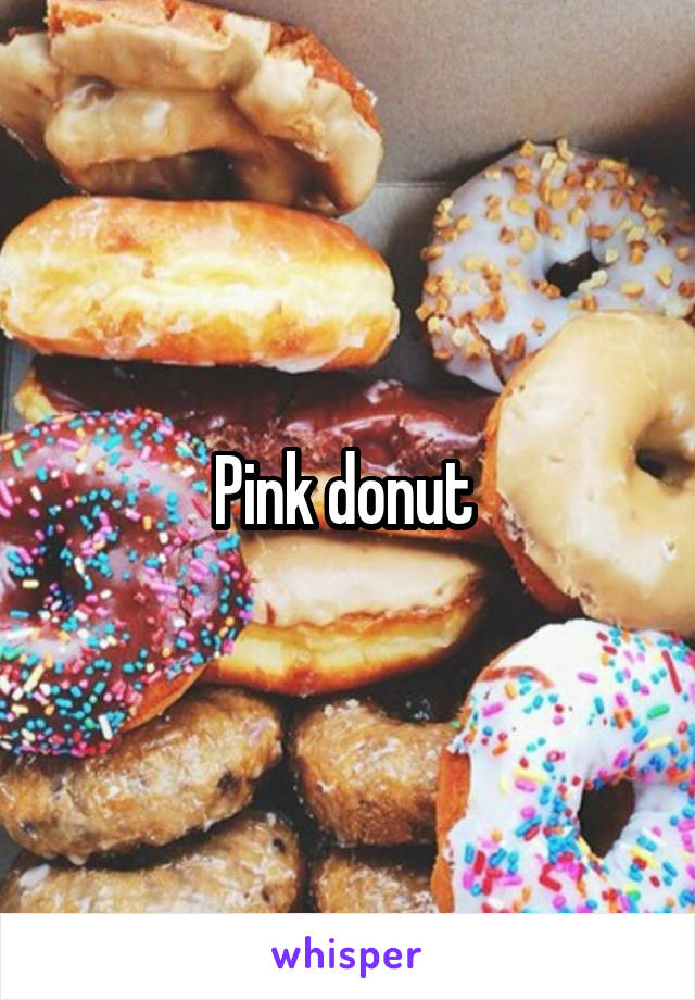 Pink donut 