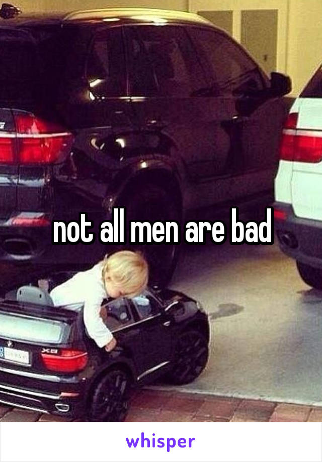 not all men are bad