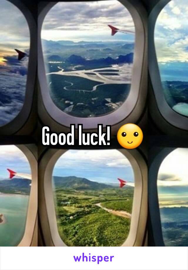 Good luck! 🙂