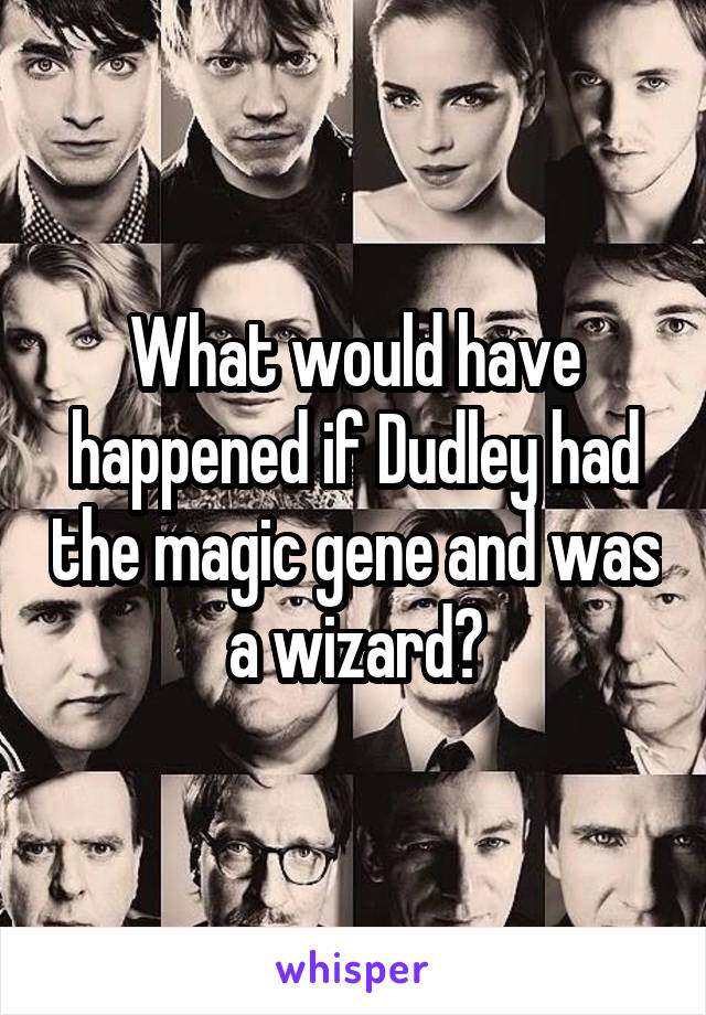 What would have happened if Dudley had the magic gene and was a wizard?