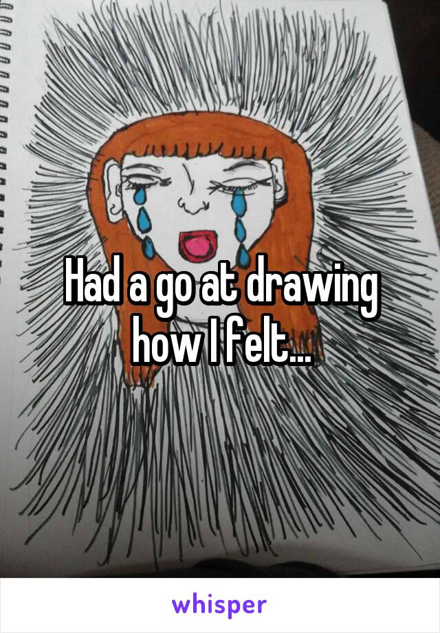 Had a go at drawing how I felt...