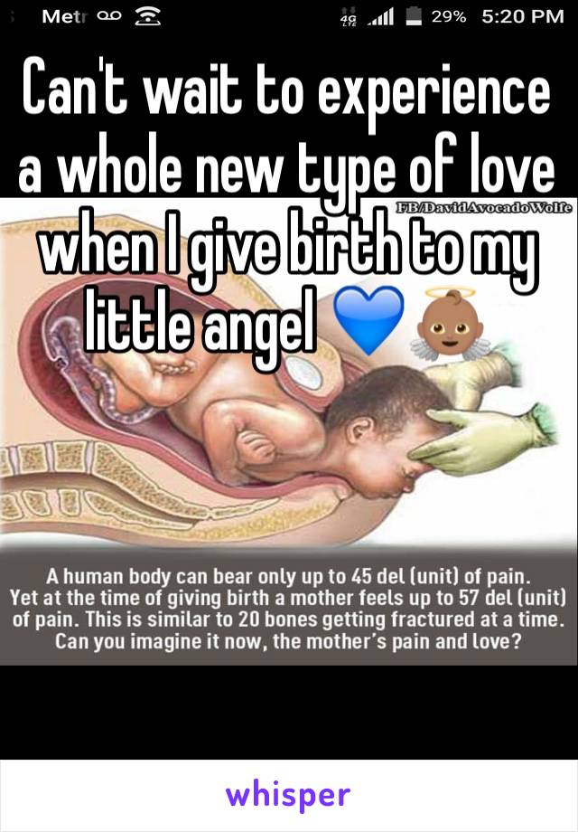 Can't wait to experience a whole new type of love when I give birth to my little angel 💙👼🏽