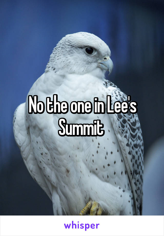 No the one in Lee's Summit 