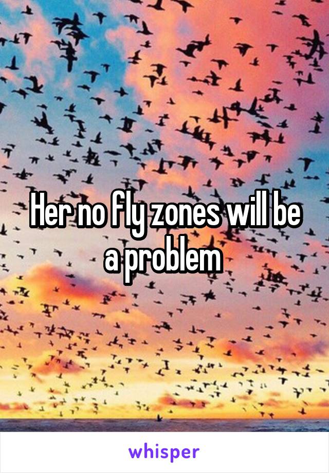 Her no fly zones will be a problem 