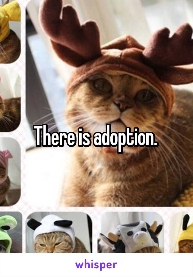 There is adoption. 