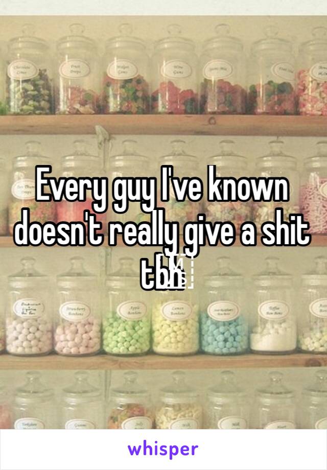 Every guy I've known doesn't really give a shit t᠎bh 