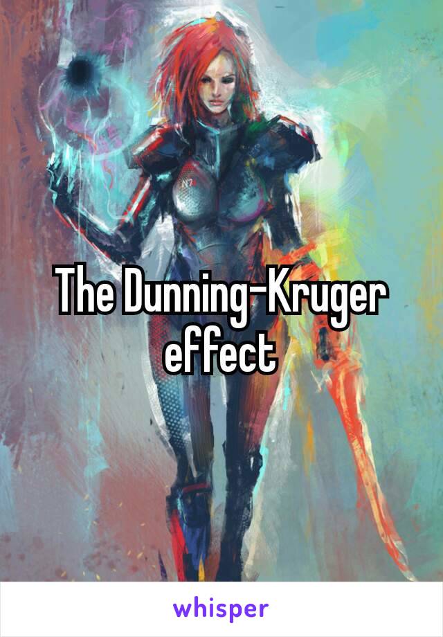 The Dunning–Kruger effect
