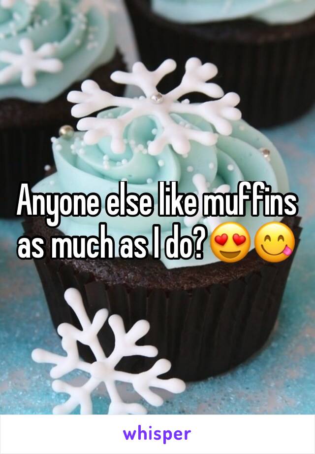 Anyone else like muffins as much as I do?😍😋
