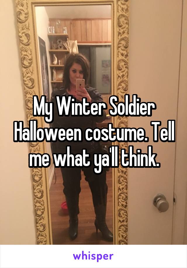 My Winter Soldier Halloween costume. Tell me what ya'll think.