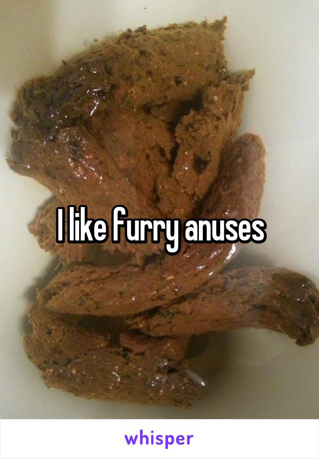 I like furry anuses