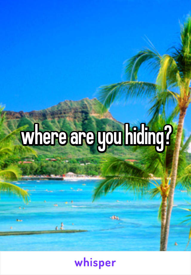 where are you hiding?