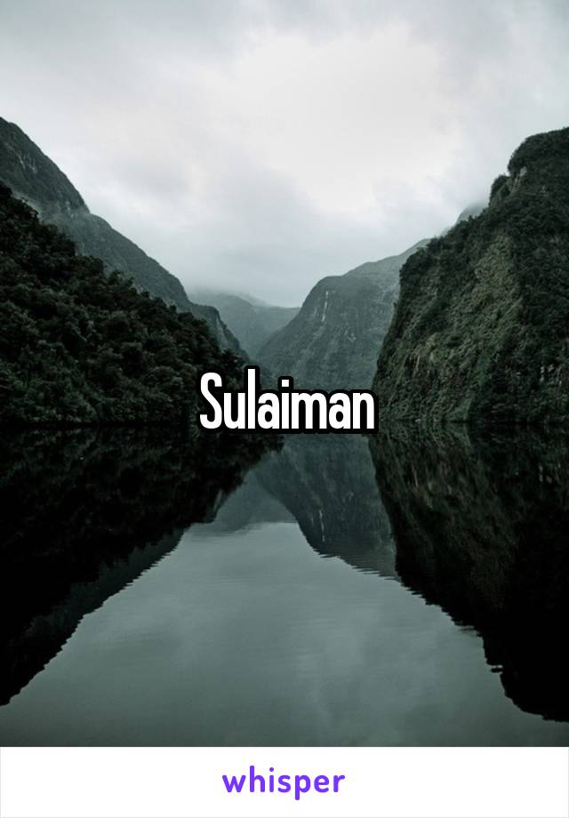 Sulaiman