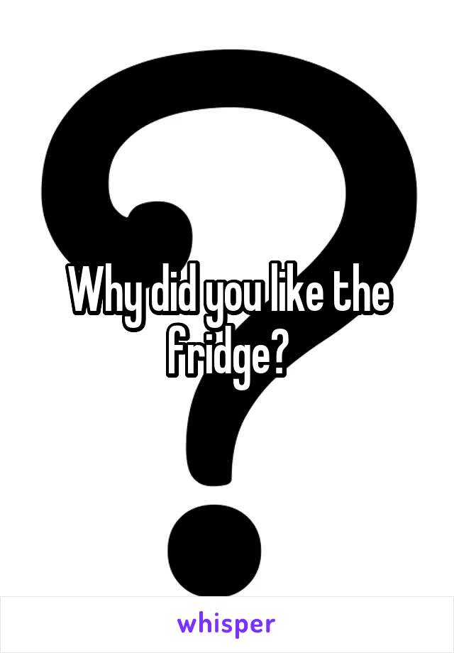 Why did you like the fridge?