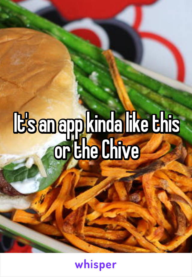 It's an app kinda like this or the Chive