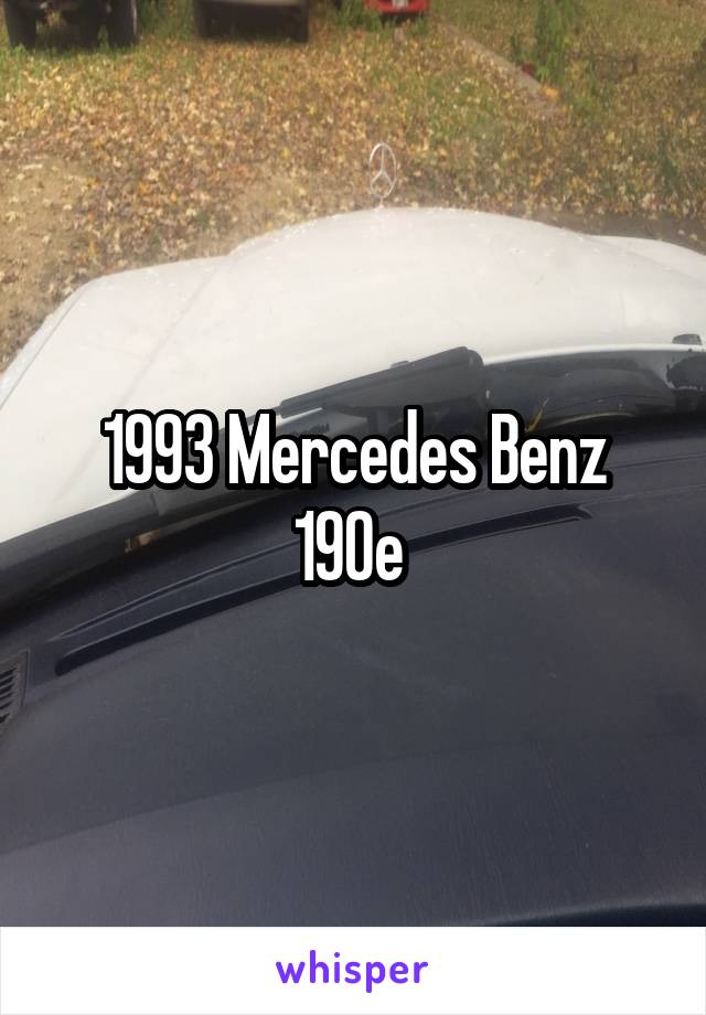 1993 Mercedes Benz 190e 