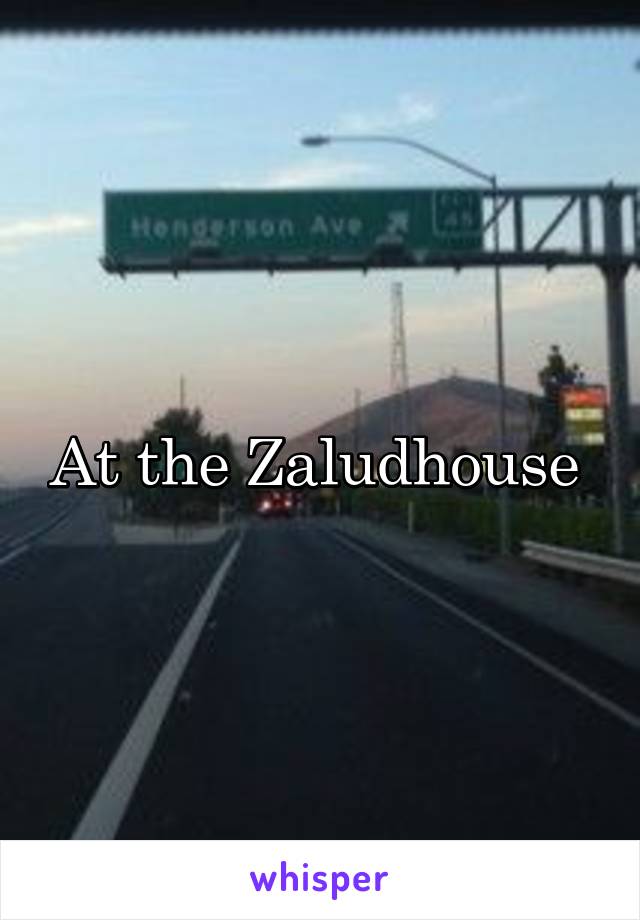 At the Zaludhouse 