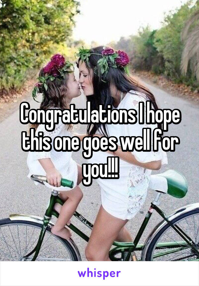 Congratulations I hope this one goes well for you!!!