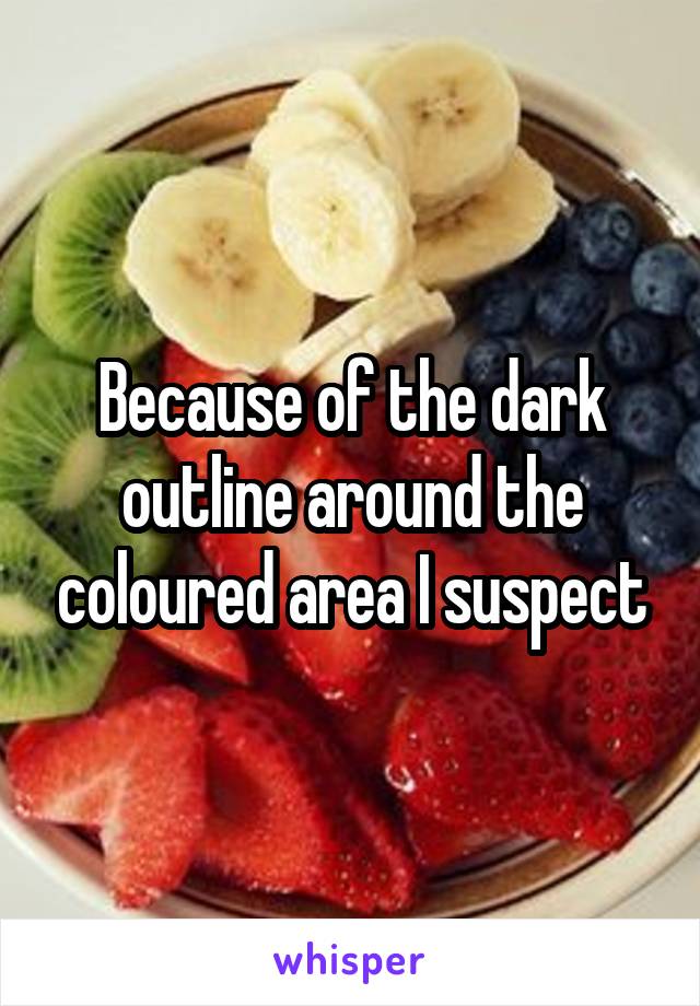 Because of the dark outline around the coloured area I suspect