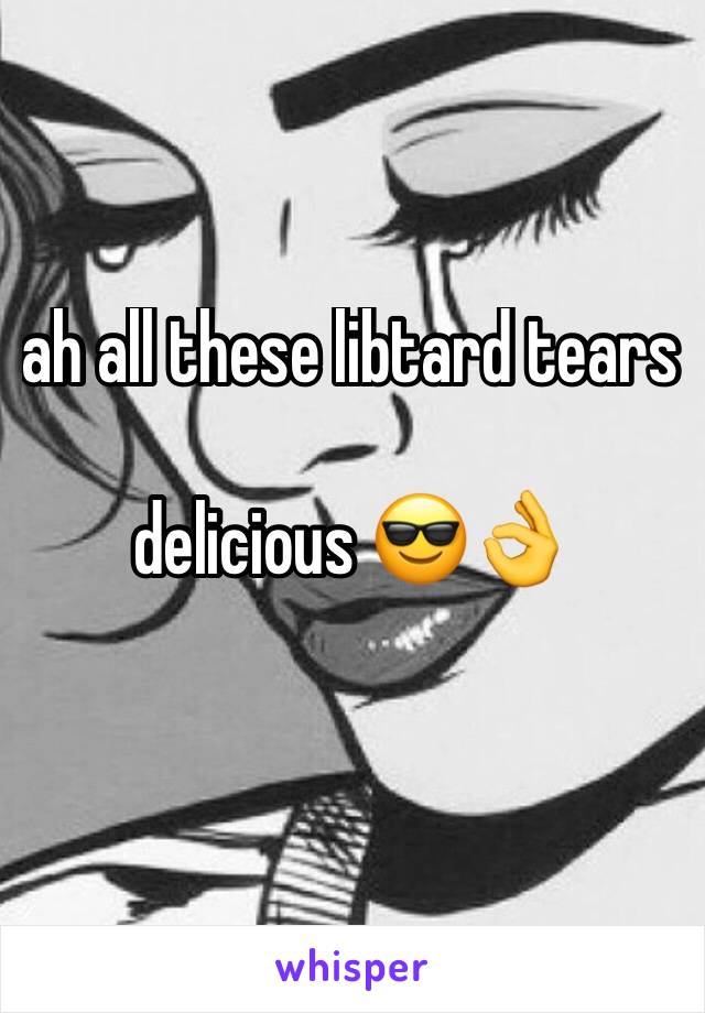 ah all these libtard tears

delicious 😎👌