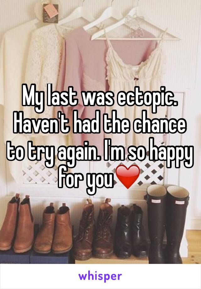 My last was ectopic. Haven't had the chance to try again. I'm so happy for you❤️