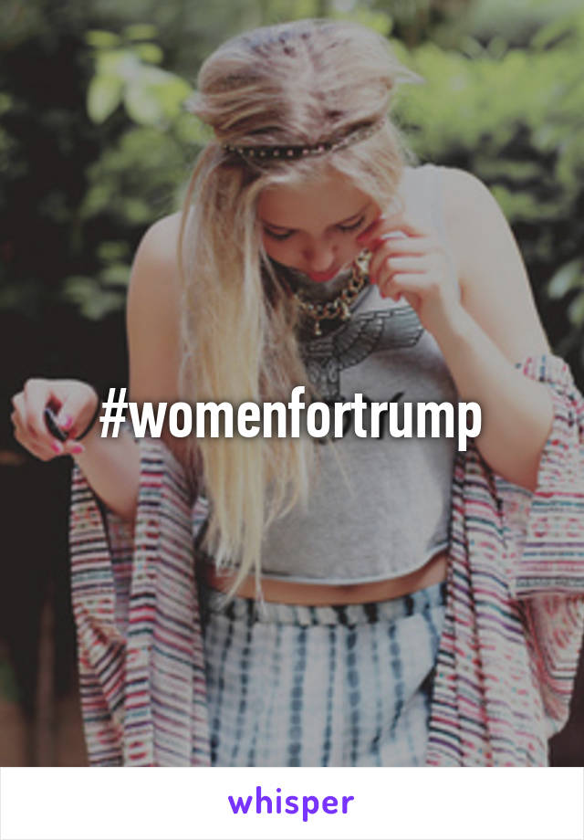 #womenfortrump