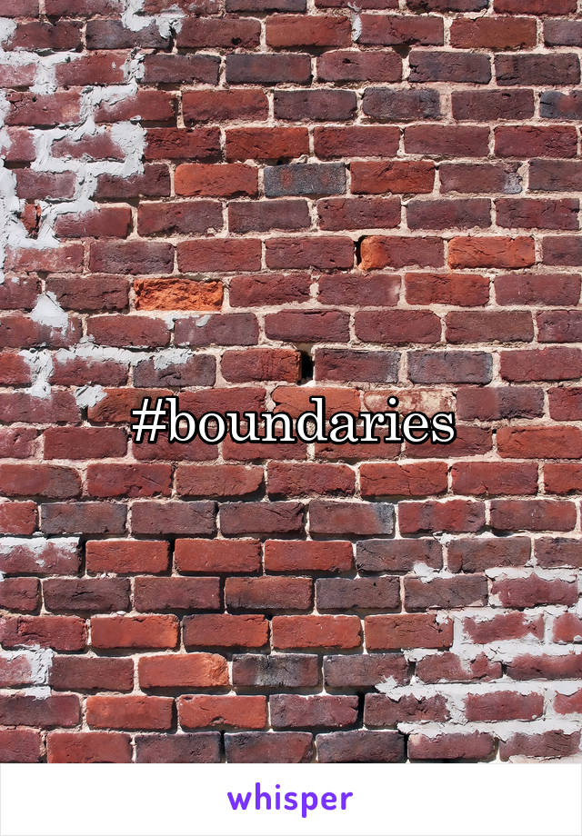 #boundaries