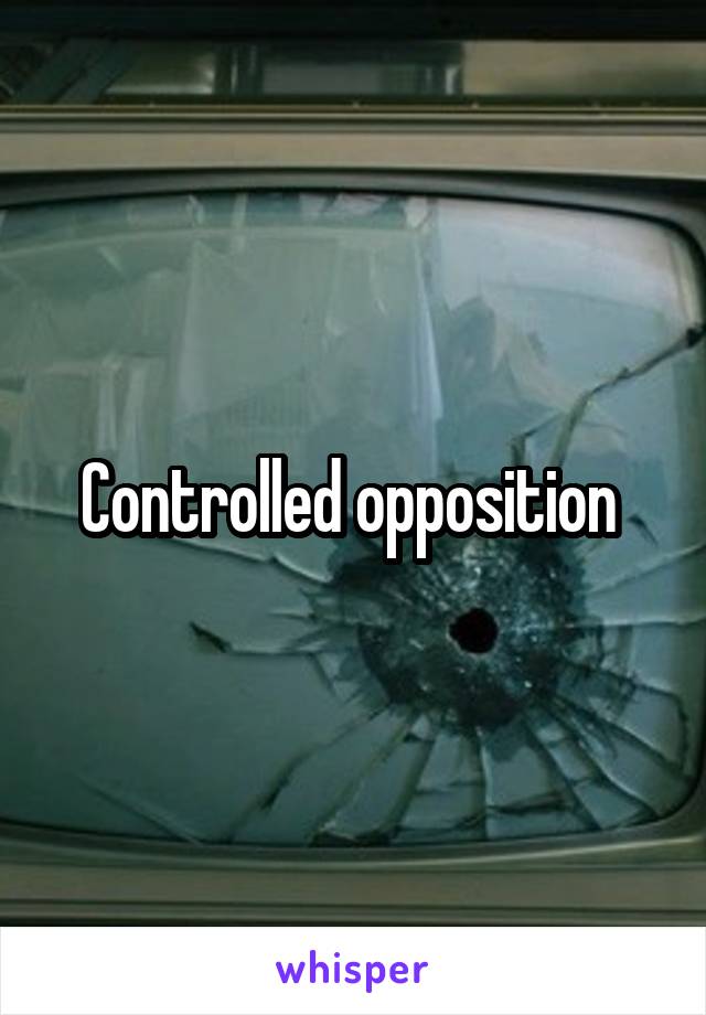 Controlled opposition 