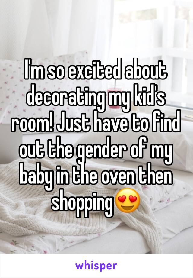 I'm so excited about decorating my kid's room! Just have to find out the gender of my baby in the oven then shopping😍