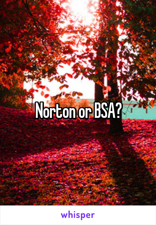 Norton or BSA?