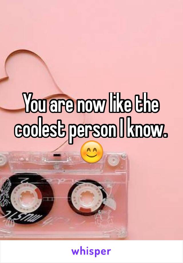 You are now like the coolest person I know. 😊