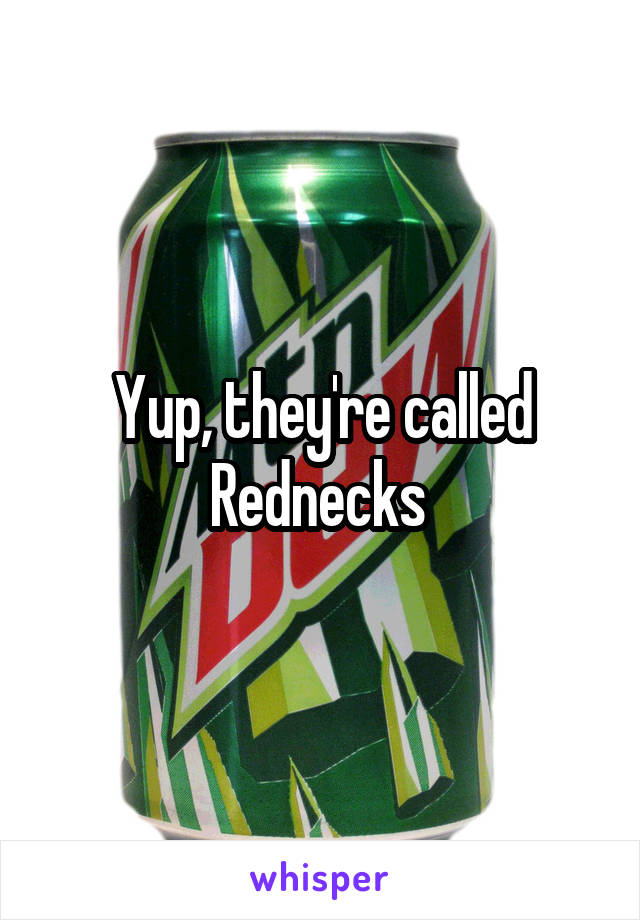 Yup, they're called Rednecks 