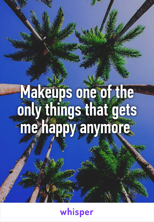 Makeups one of the only things that gets me happy anymore 