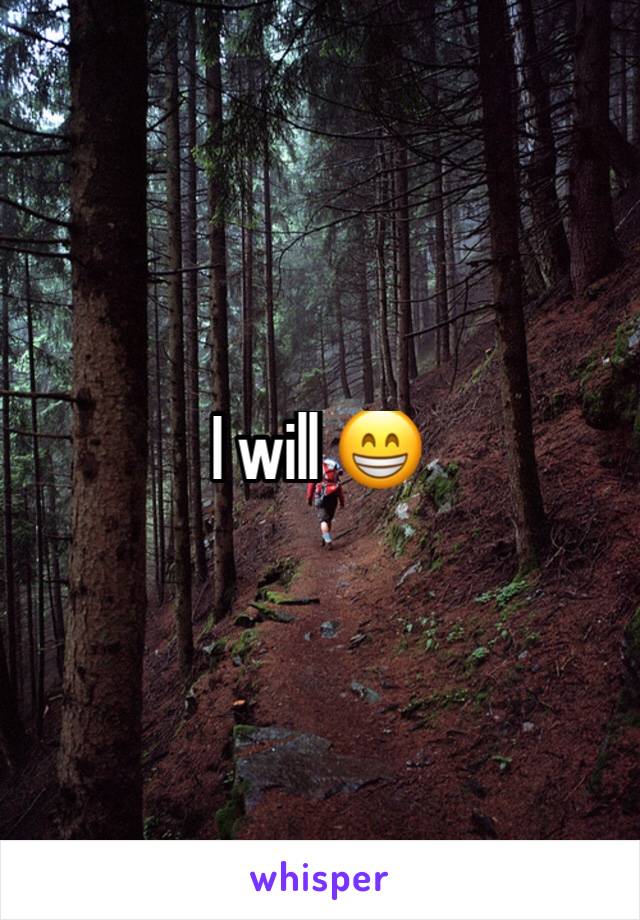 I will 😁
