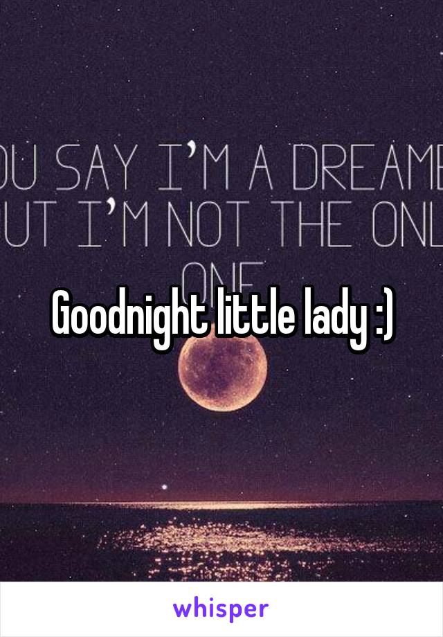 Goodnight little lady :)
