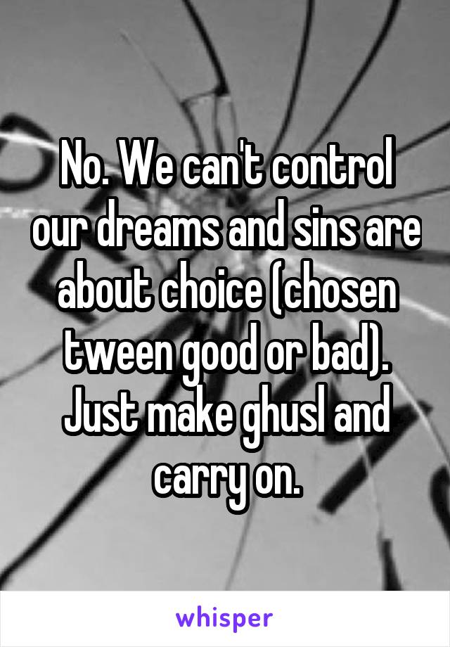 No. We can't control our dreams and sins are about choice (chosen tween good or bad). Just make ghusl and carry on.